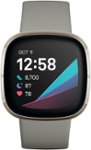 Front. Fitbit - Sense Advanced Health Smartwatch - Silver.