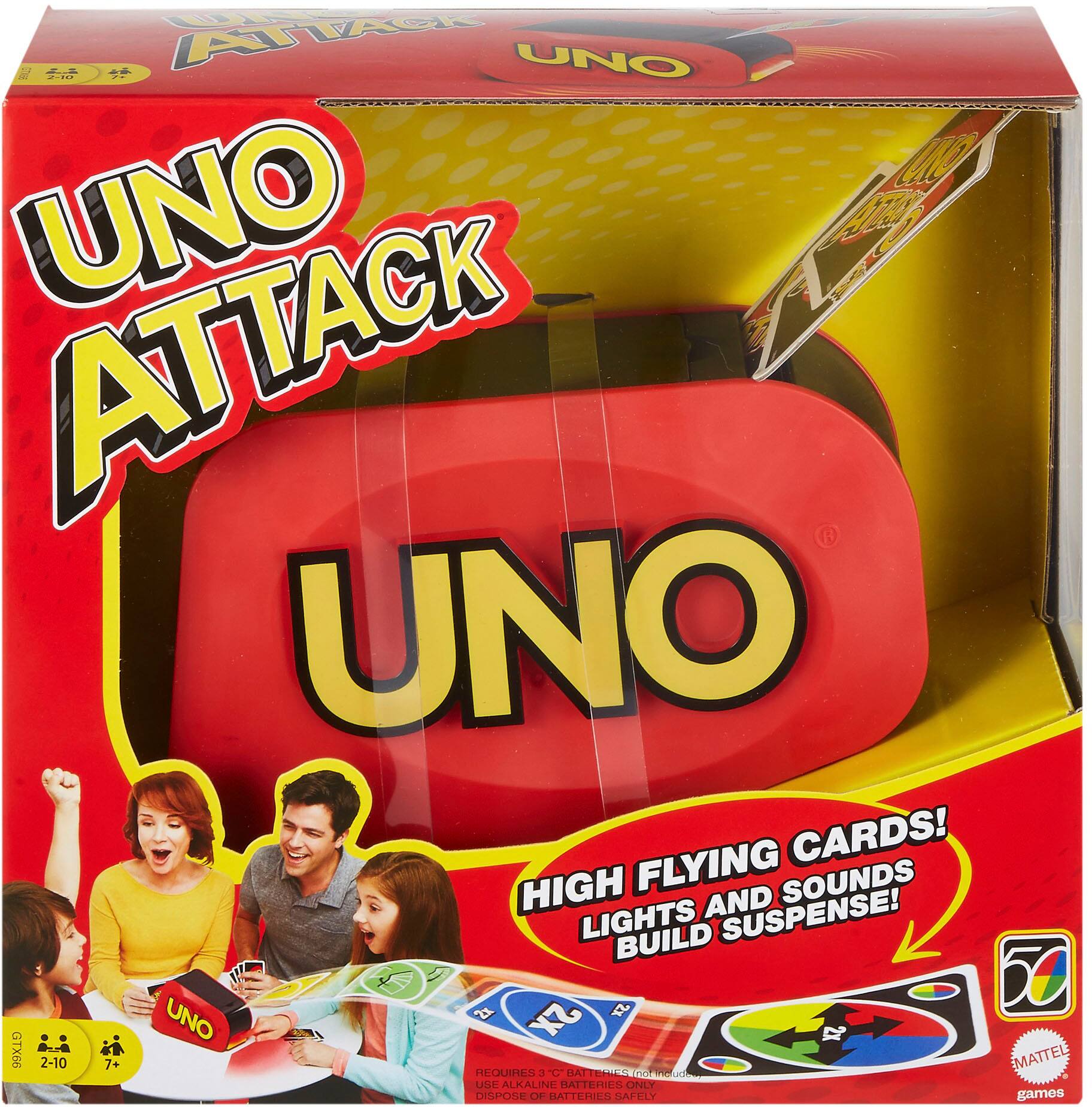 Best Buy: UNO Attack Jurassic World Card Game Green FPW39