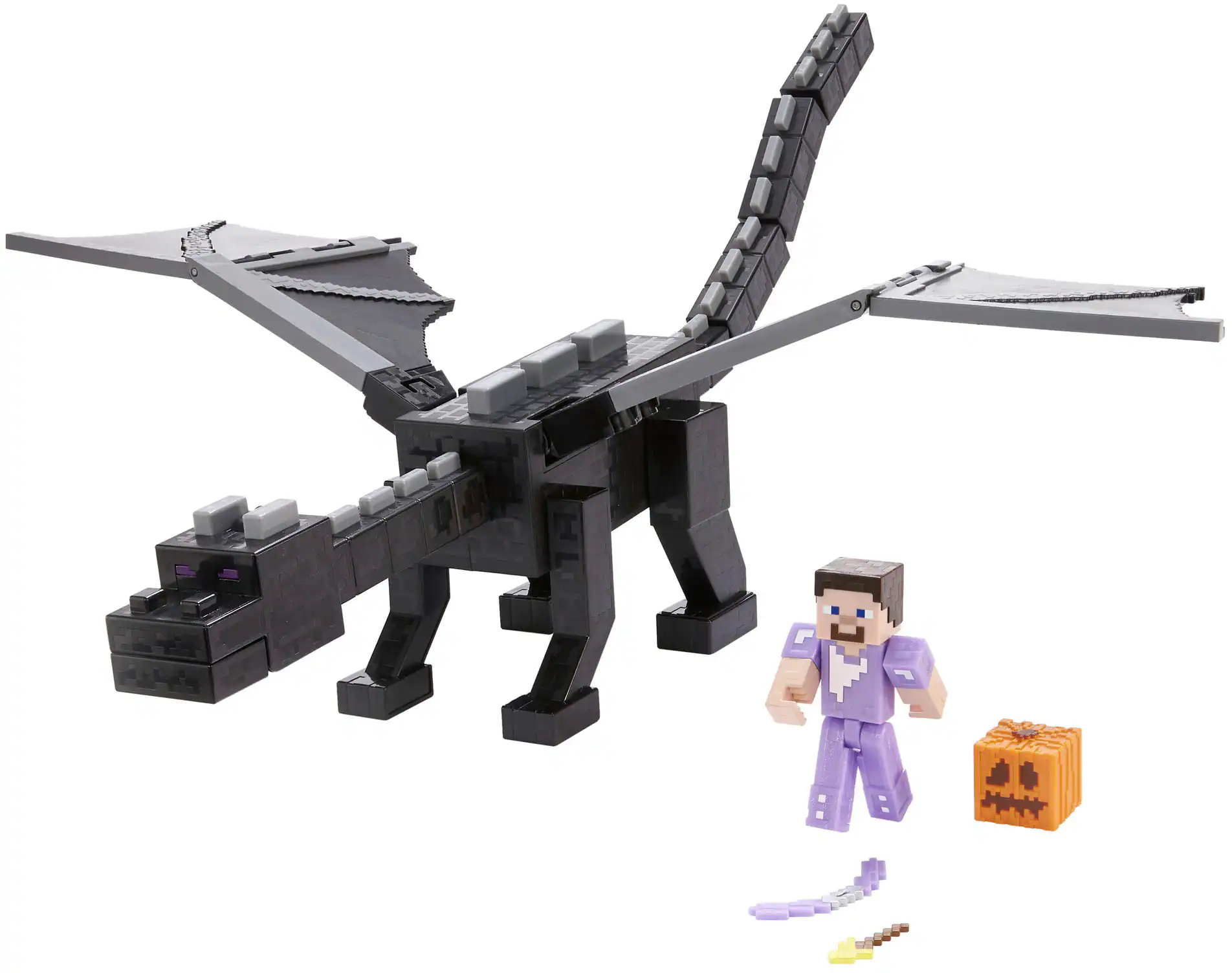 Front. Minecraft - Ultimate Ender Dragon Figure - Black.