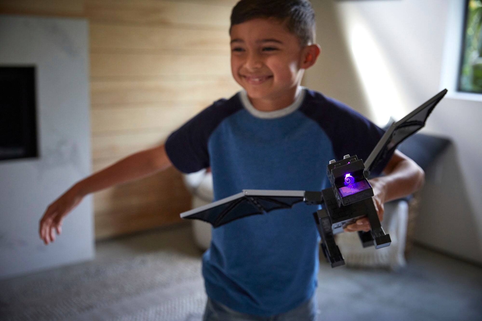 Alt View 11. Minecraft - Ultimate Ender Dragon Figure - Black.