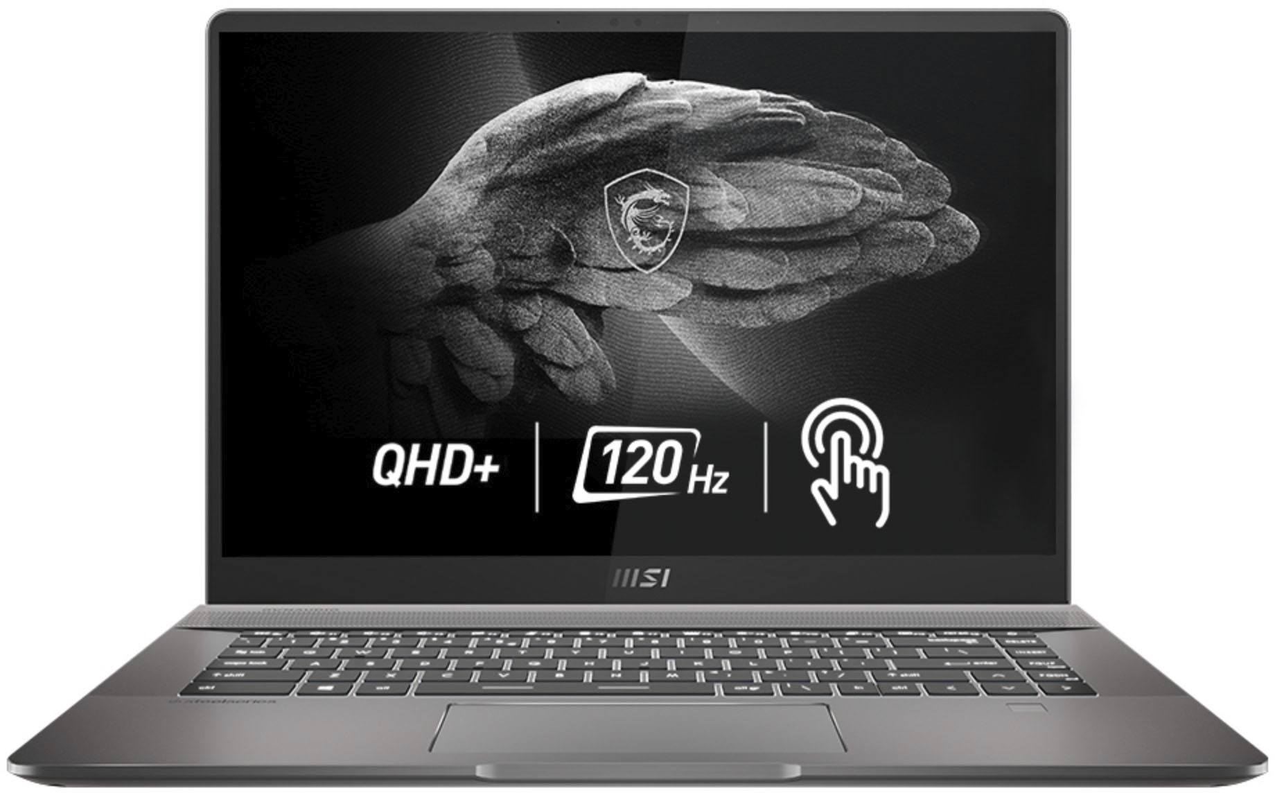 Left View: MSI - Creator Z16 16" QHD+ Touch Screen Laptop - Intel Core I9 - 32GB Memory - NVIDIA GeForce RTX 3060 - 2TB SSD - Lunar Gray