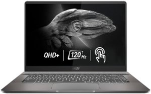 MSI - Creator Z16 16" QHD+ Touch Screen Laptop - Intel Core I9 - NVIDIA Geforce RTX 3060 - 2TB SSD - 32GB Memory - Lunar Gray - Front_Zoom