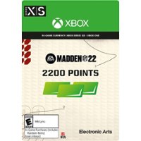 Madden NFL 22 2,200 Points - Xbox One, Xbox Series S, Xbox Series X [Digital] - Front_Zoom