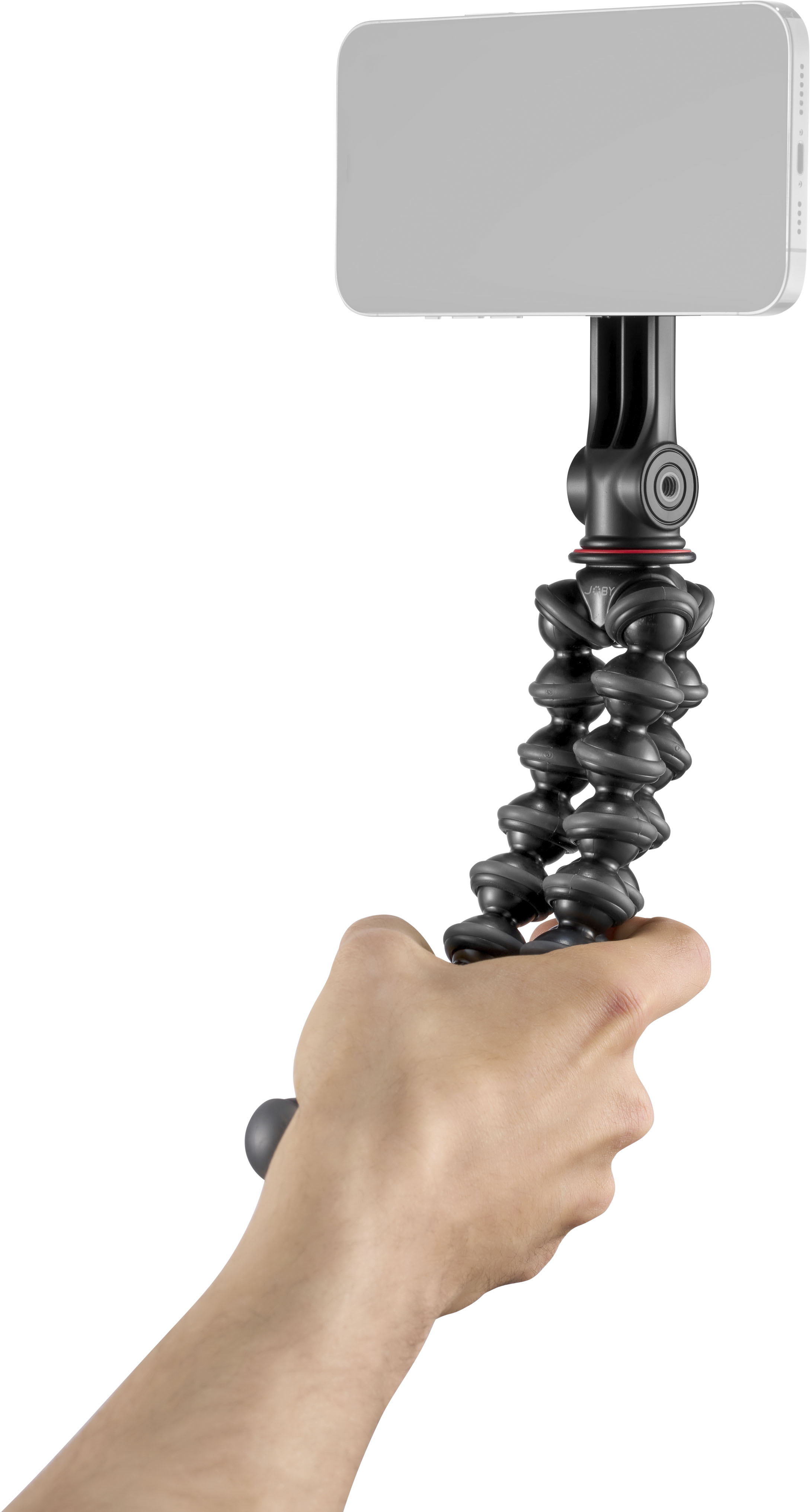 Left View: JOBY - Gorillapod Magnetic 325 Tripod - Black/Red/Charcoal