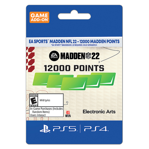 Madden NFL 22 12,000 Points - PlayStation 4, PlayStation 5 [Digital]