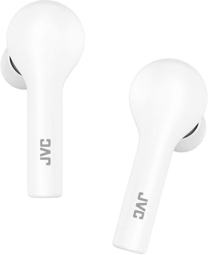 Left View: JVC - Marshmallow+ True Wireless In-Ear Headphones - White