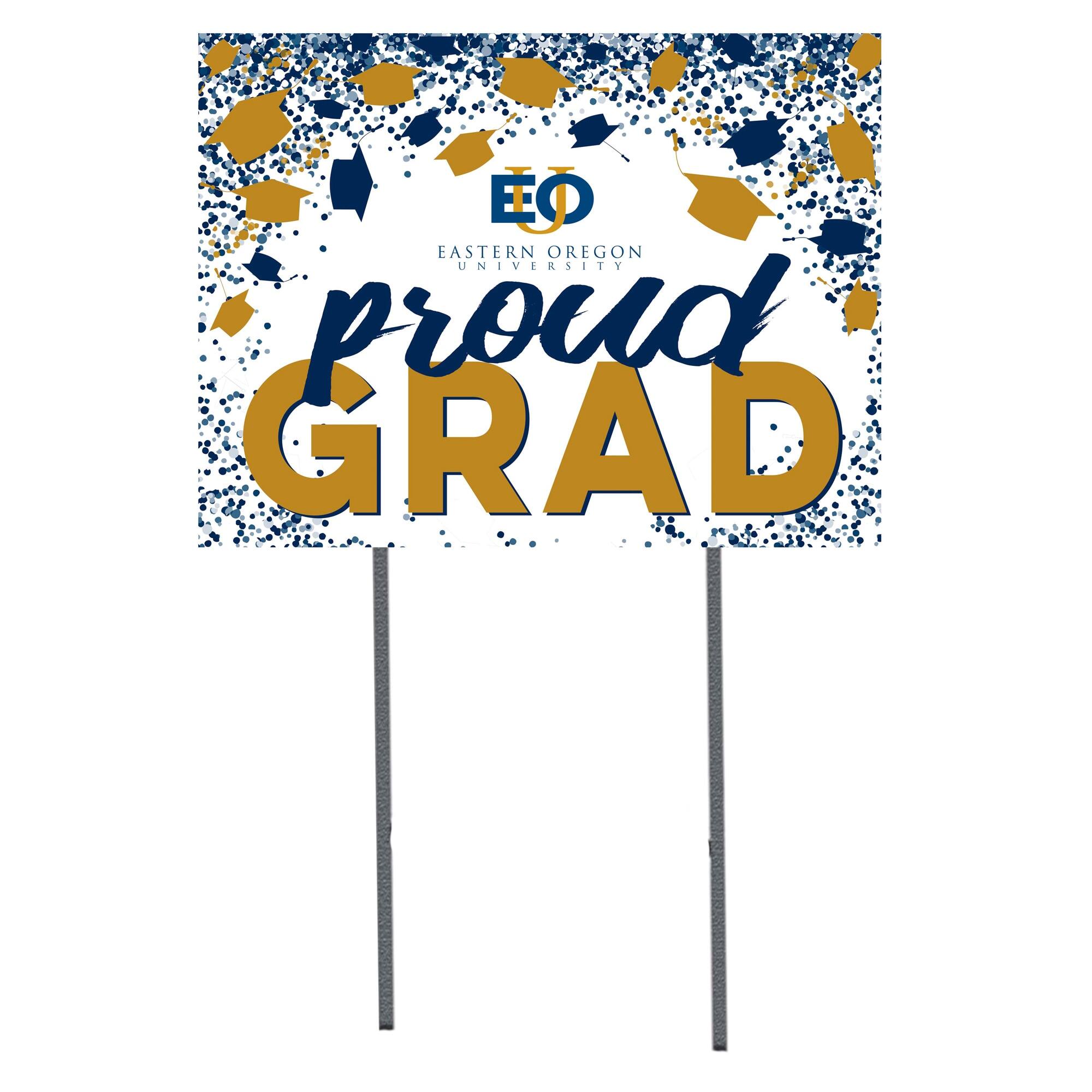 Eastern Oregon Mountaineers 18" x 24" Proud Grad Yard Sign
