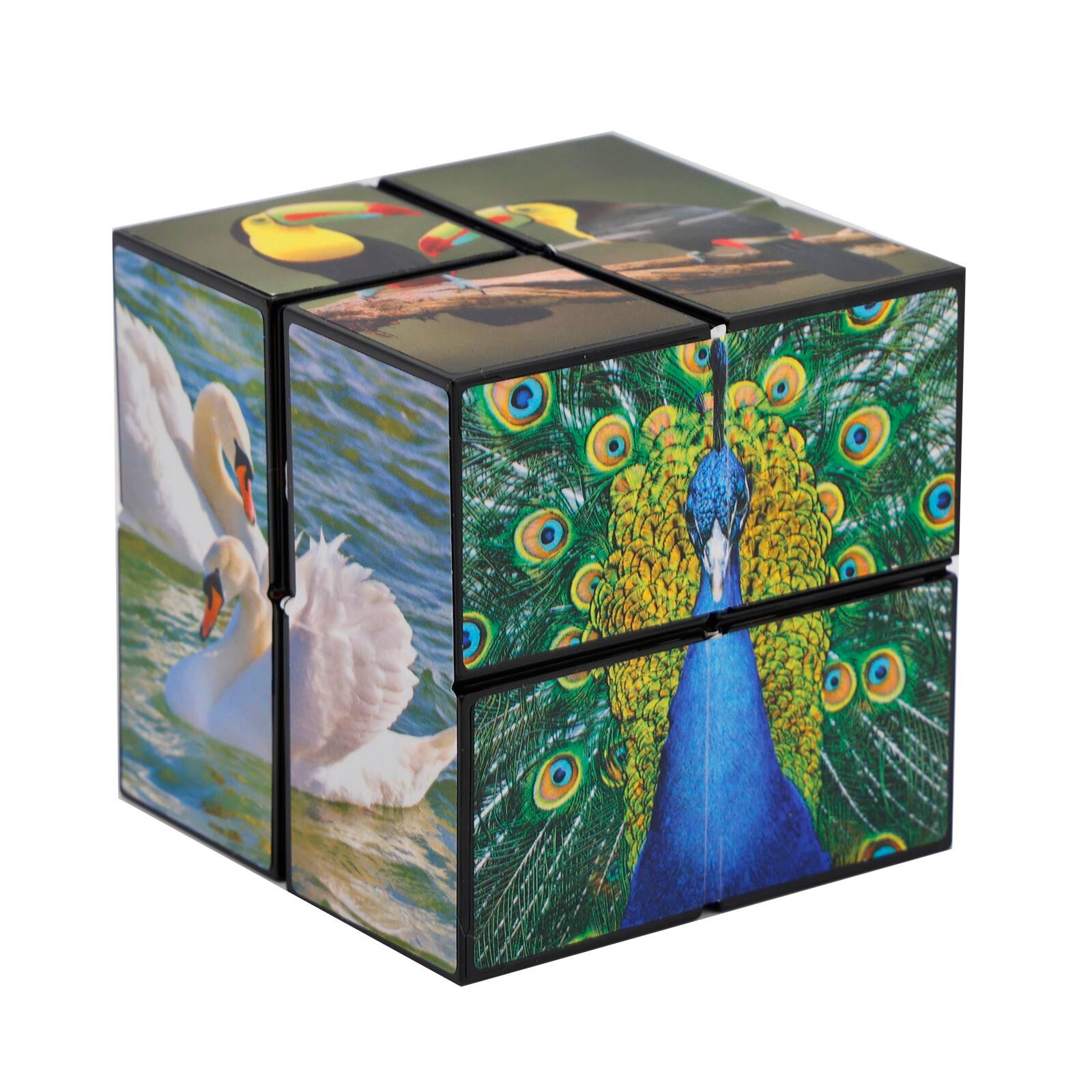 Angle. Topteng - Animal Style 2-in-1 Transformable Magic Cube - Star Shape Shifting Puzzle, Fidget Toy for Kids & Adults.
