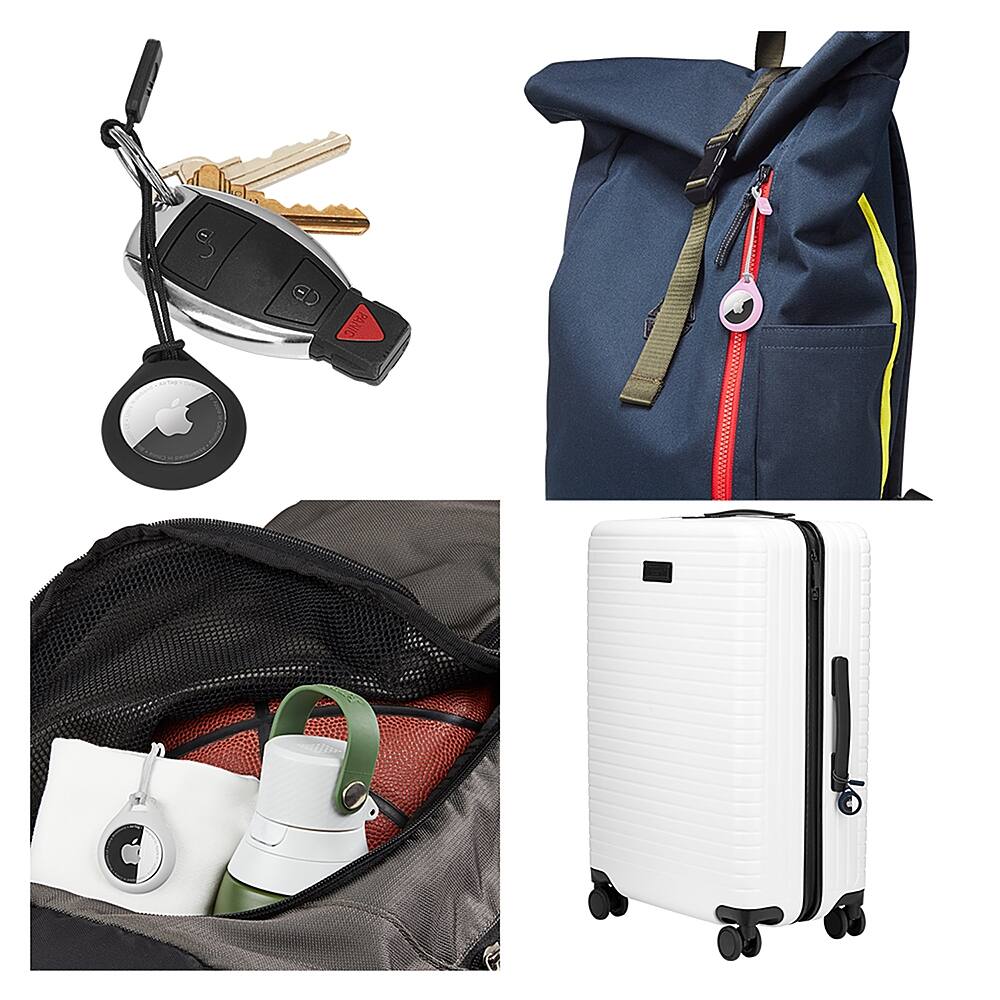 Alt View 14. Case-Mate - 4 Pack of Tough Sport Cases for Apple AirTag - Clear, Black, Navy, and Blush.