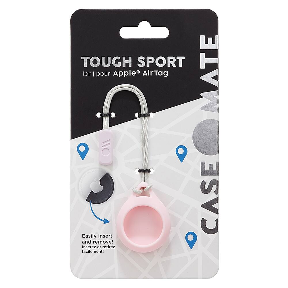 Alt View 12. Case-Mate - Tough Sport Case for Apple AirTag - Blush.