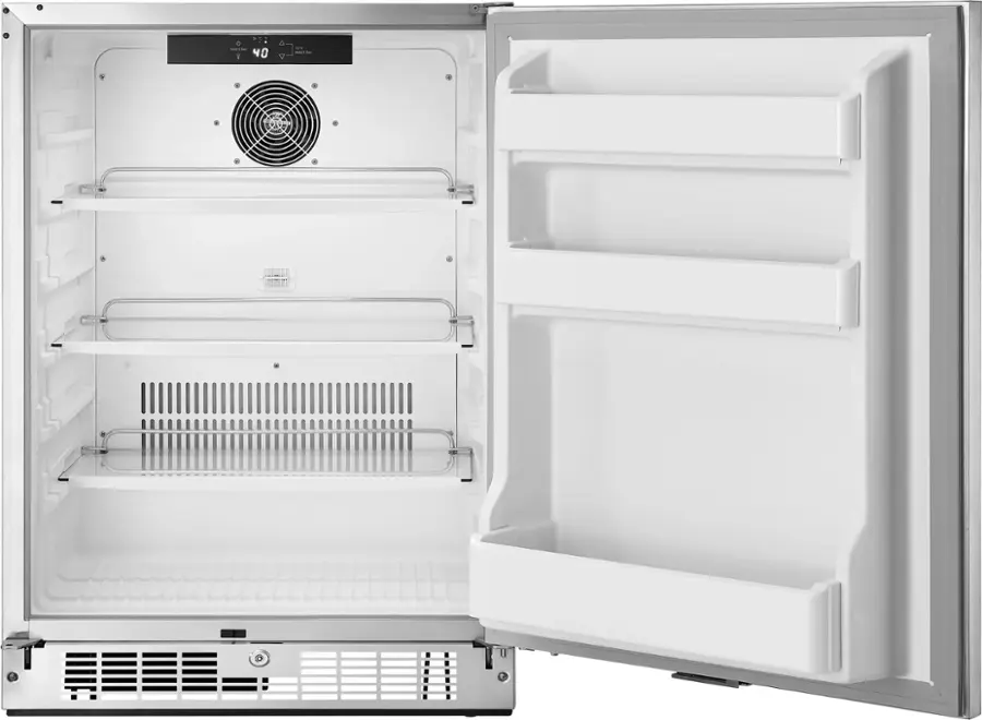Alt View 12. Insignia™ - 5.4 Cu. Ft. Indoor/Outdoor Mini Fridge with ENERGY STAR Certification - Stainless steel.
