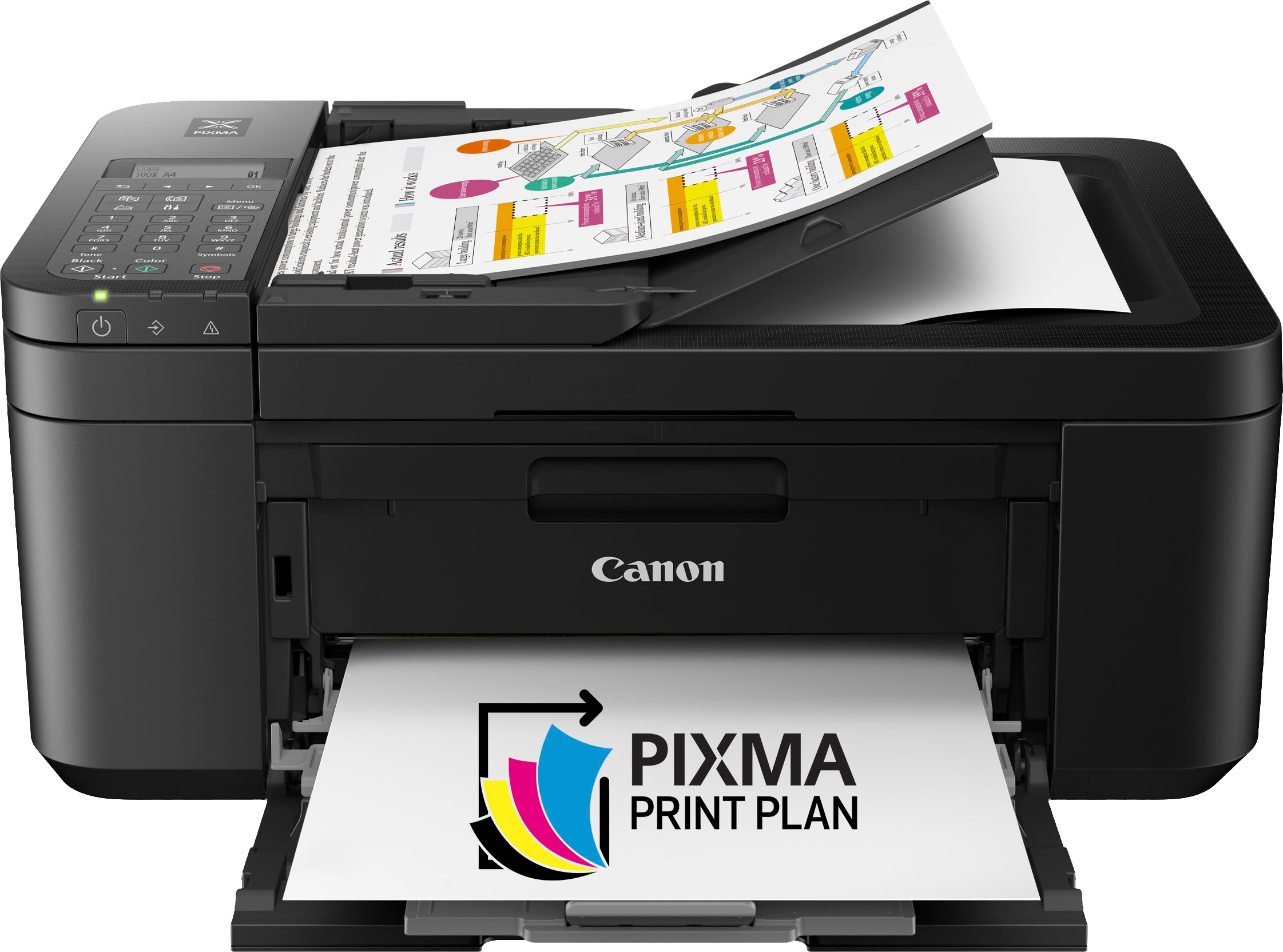 Canon - PIXMA TR4720 Wireless All-In-One Inkjet Printer - Black