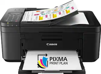 Front. Canon - PIXMA TR4720 Wireless All-In-One Inkjet Printer - Black.