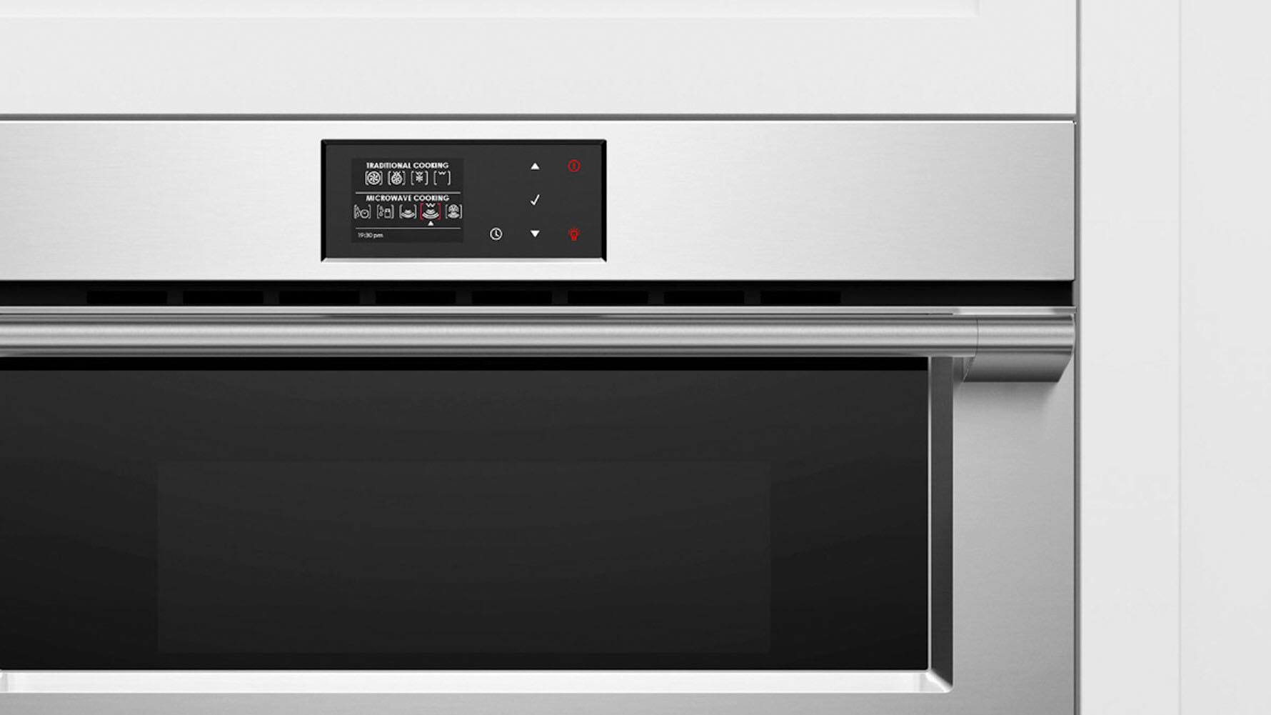 Alt View 13. Fisher & Paykel - 30" Built-in Electric Convection Speed Oven - Stainless Steel.