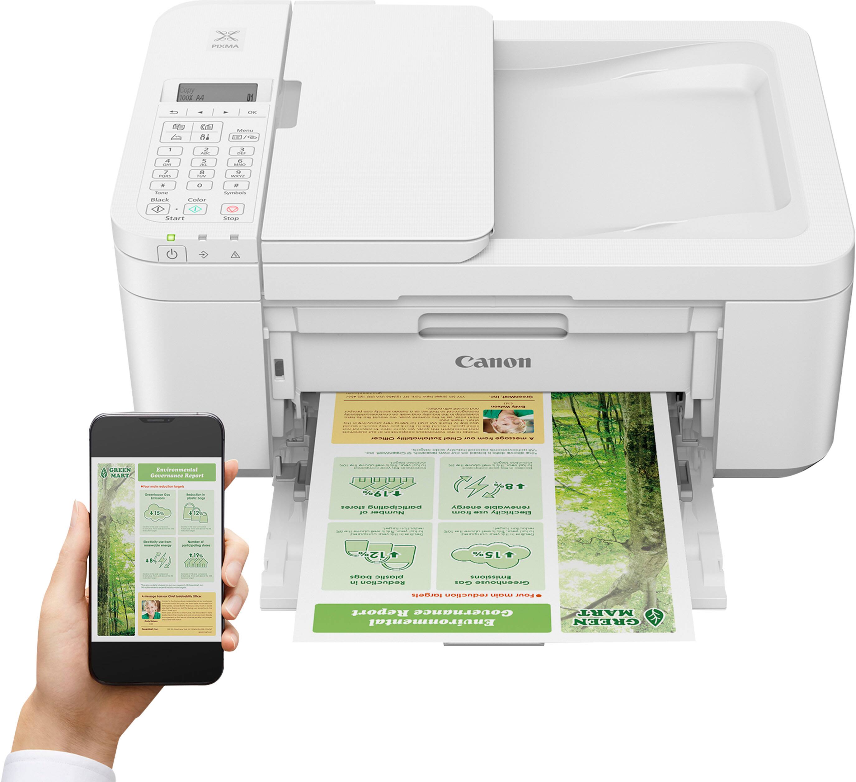 Alt View 14. Canon - PIXMA TR4720 Wireless All-In-One Inkjet Printer - White.