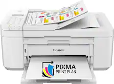 Front. Canon - PIXMA TR4720 Wireless All-In-One Inkjet Printer - White.