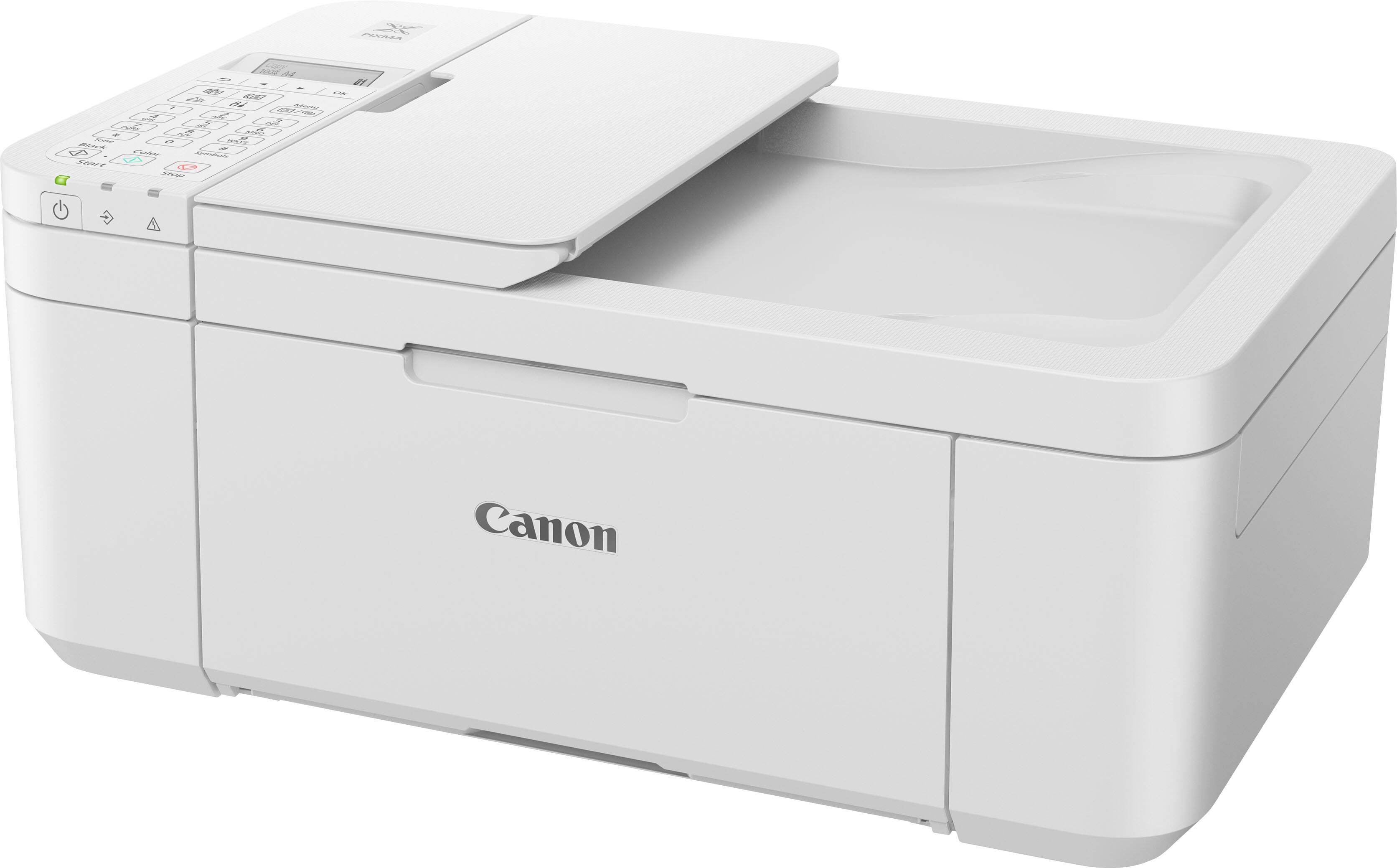 Left. Canon - PIXMA TR4720 Wireless All-In-One Inkjet Printer - White.