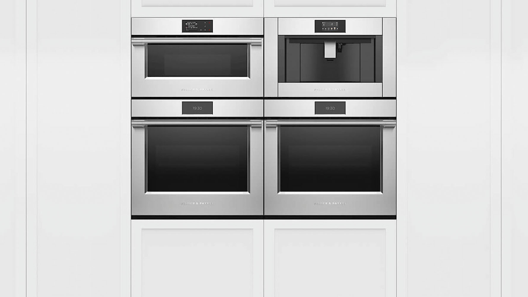 Fisher & Paykel - 30" Built-in Electric Convection Steam Oven - Stainless steel