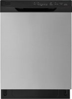Insignia™ - 24” Front Control Built-In Dishwasher with Sensor Wash, Stainless Steel Tub, 51 dBA, and ENERGY STAR Certification - Stainless Steel - Front_Zoom