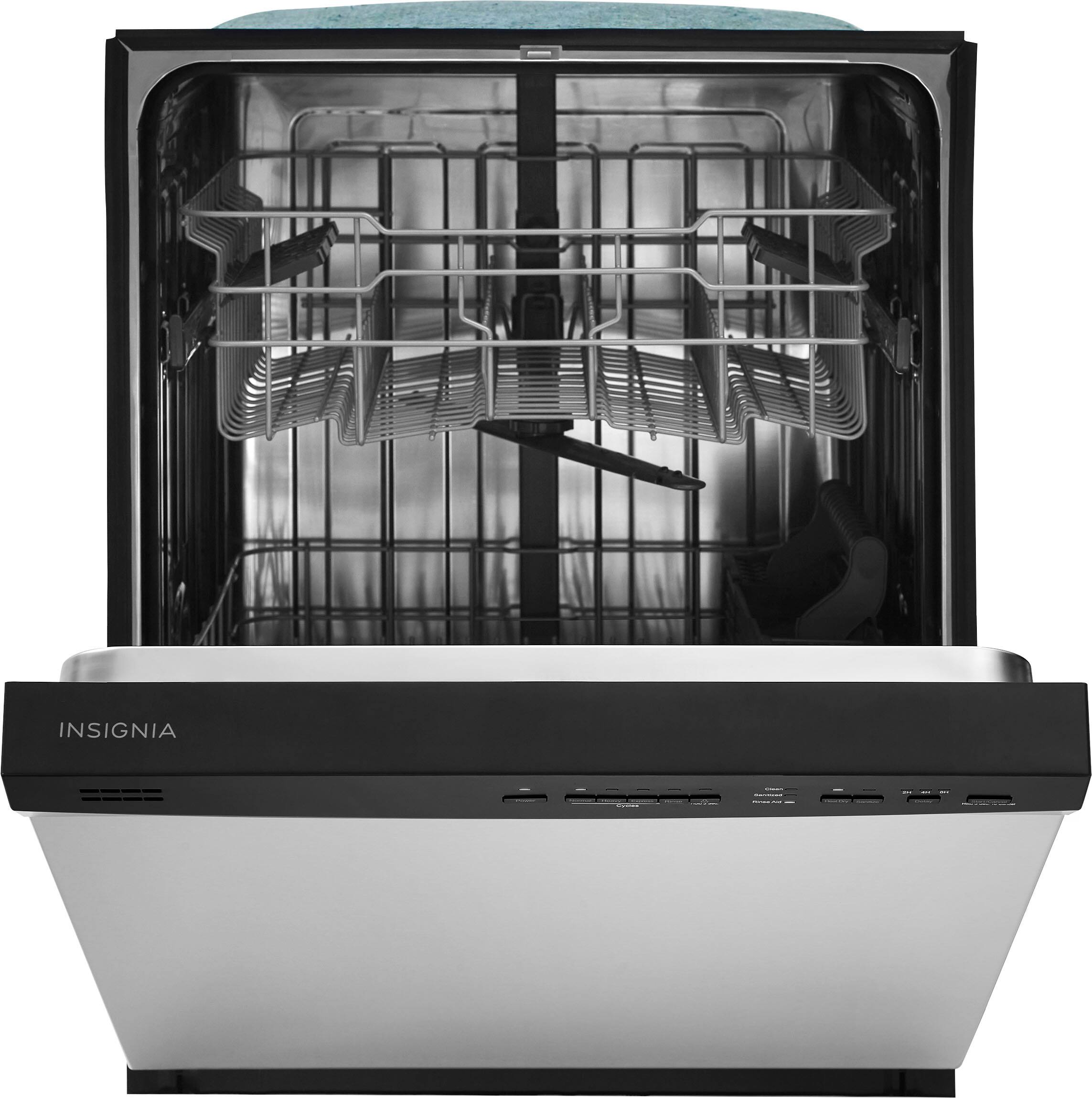 Alt View 12. Insignia™ - 24” Front Control Built-In Dishwasher with Sensor Wash, Stainless Steel Tub, 51 dBA, and ENERGY STAR Certification - Stainless Steel.