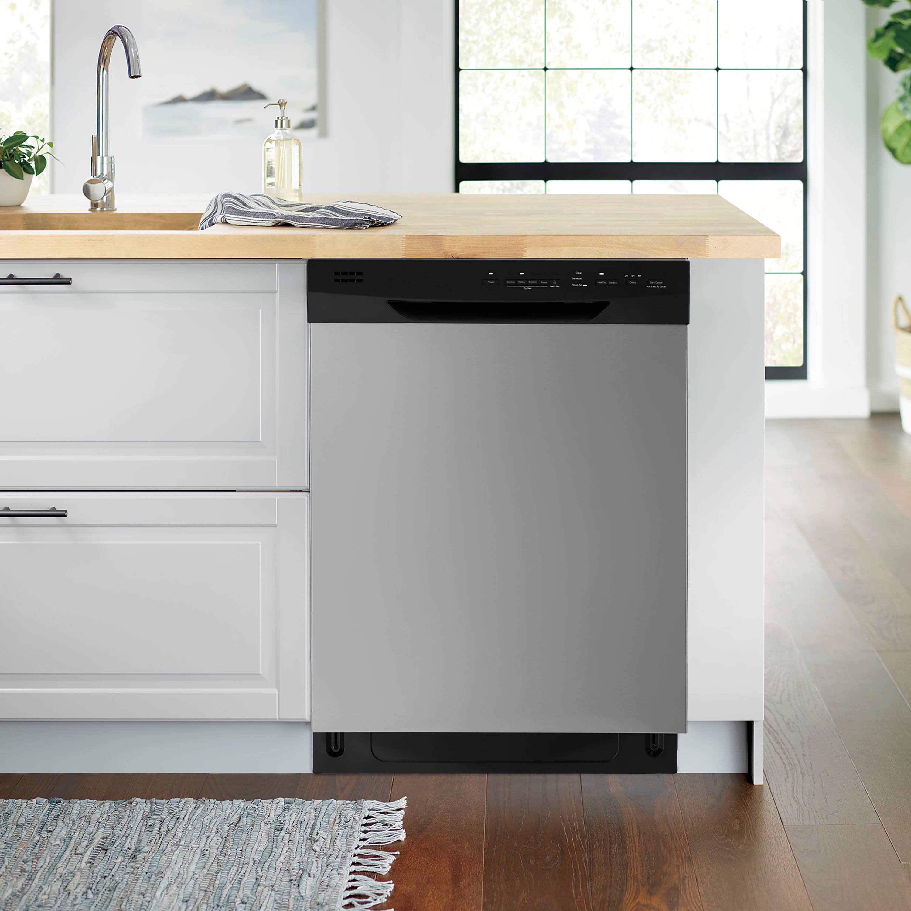 Alt View 14. Insignia™ - 24” Front Control Built-In Dishwasher with Sensor Wash, Stainless Steel Tub, 51 dBA, and ENERGY STAR Certification - Stainless Steel.