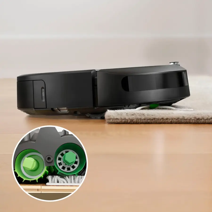 Alt View 22. iRobot - Roomba i6 (6150) Wi-Fi Connected Robot Vacuum - Light Silver.