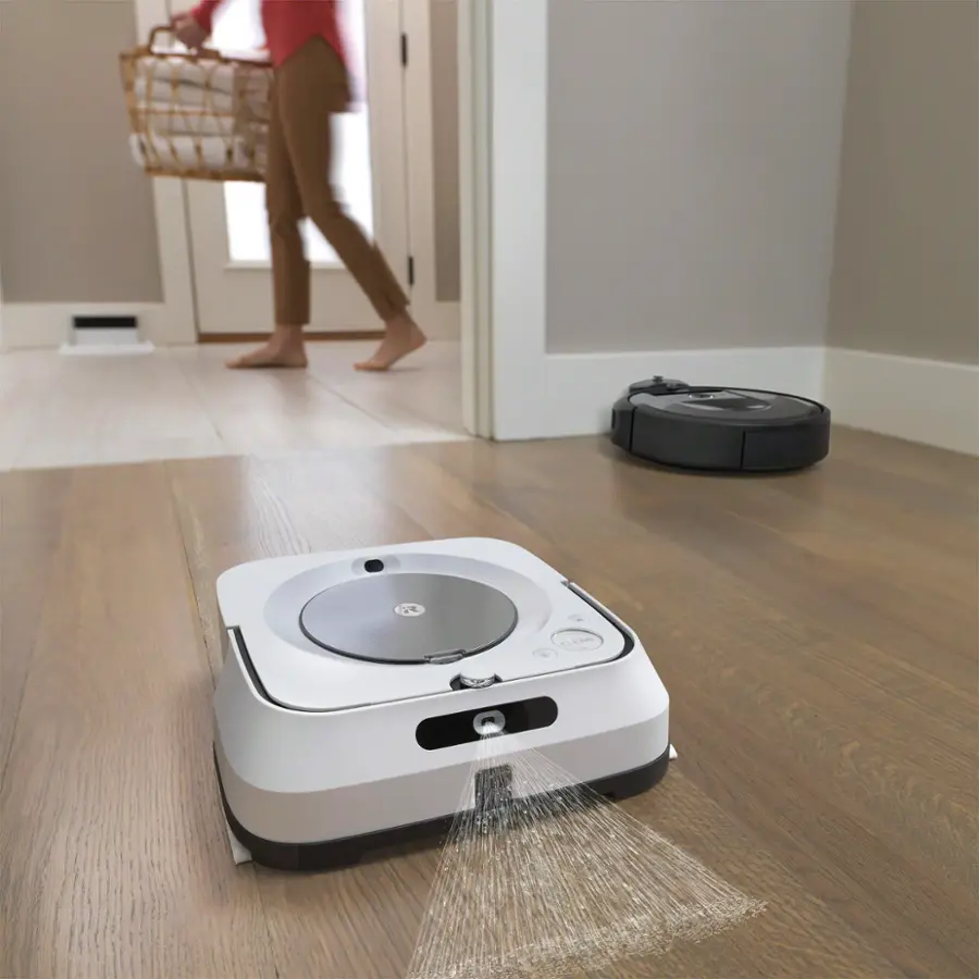 Alt View 23. iRobot - Roomba i6 (6150) Wi-Fi Connected Robot Vacuum - Light Silver.