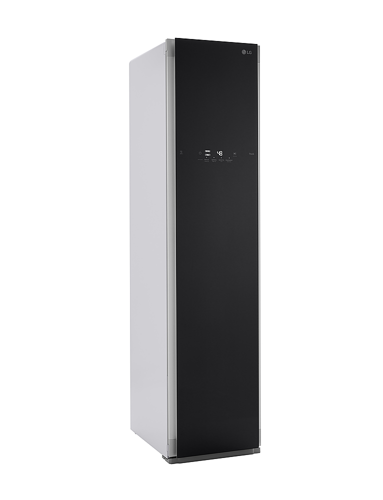Angle View: LG - Styler Smart Steam Closet with TrueSteam - Metallic Charcoal