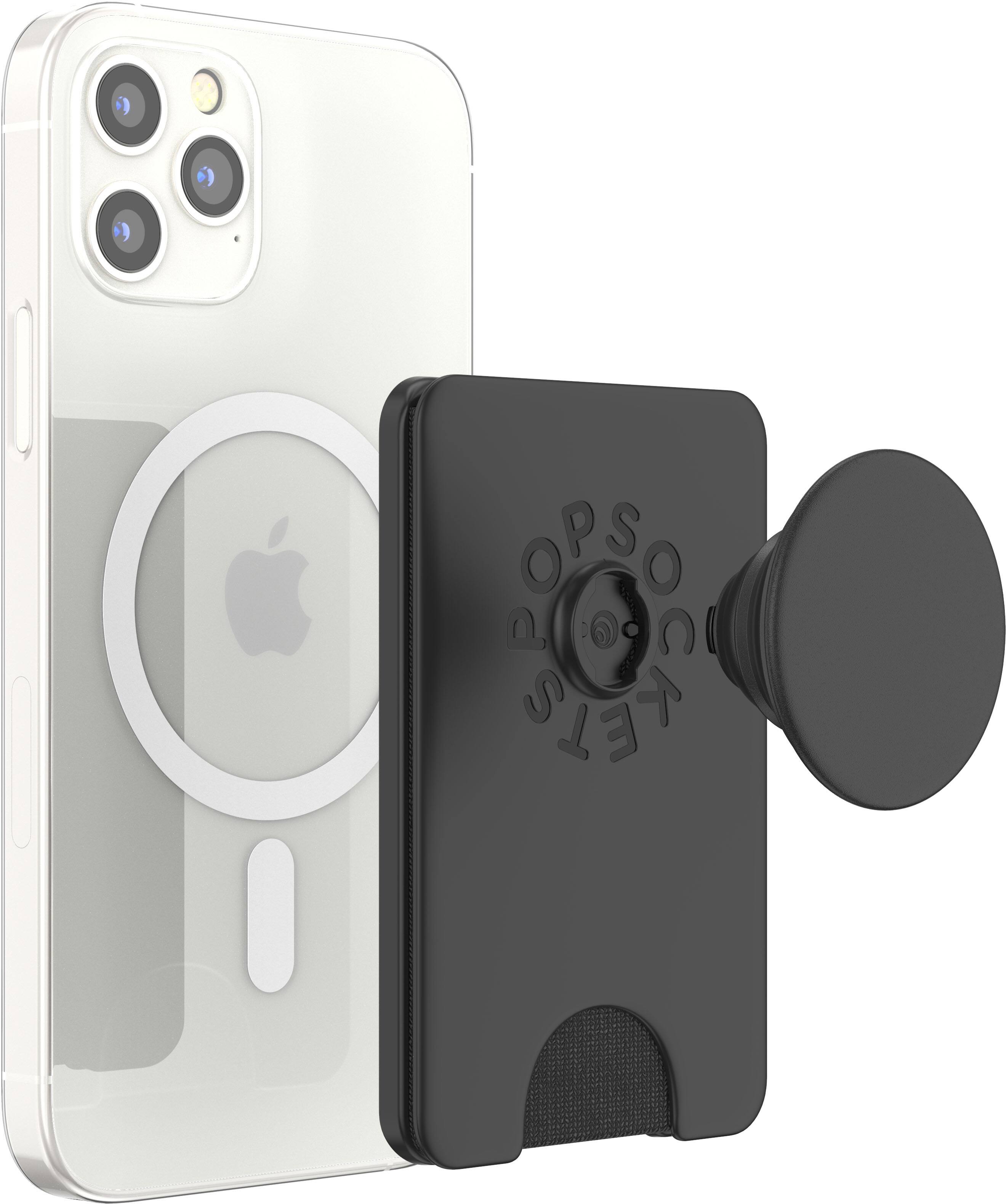 Alt View 11. PopSockets - MagSafe PopWallet+ Cell Phone Wallet & Grip - Black.