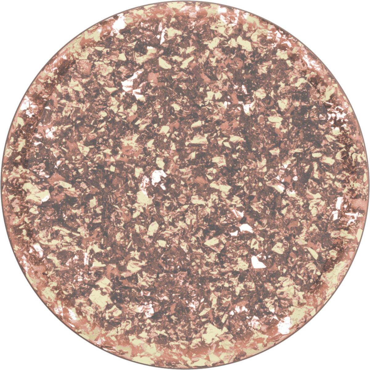 Angle. PopSockets - PopGrip Premium Cell Phone Grip & Stand - Foil Confetti Rose Gold.