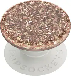 PopSockets - Adhesive PopGrip Universal Grip & Stand for Cell Phones - Foil Confetti Rose Gold - Front_Zoom