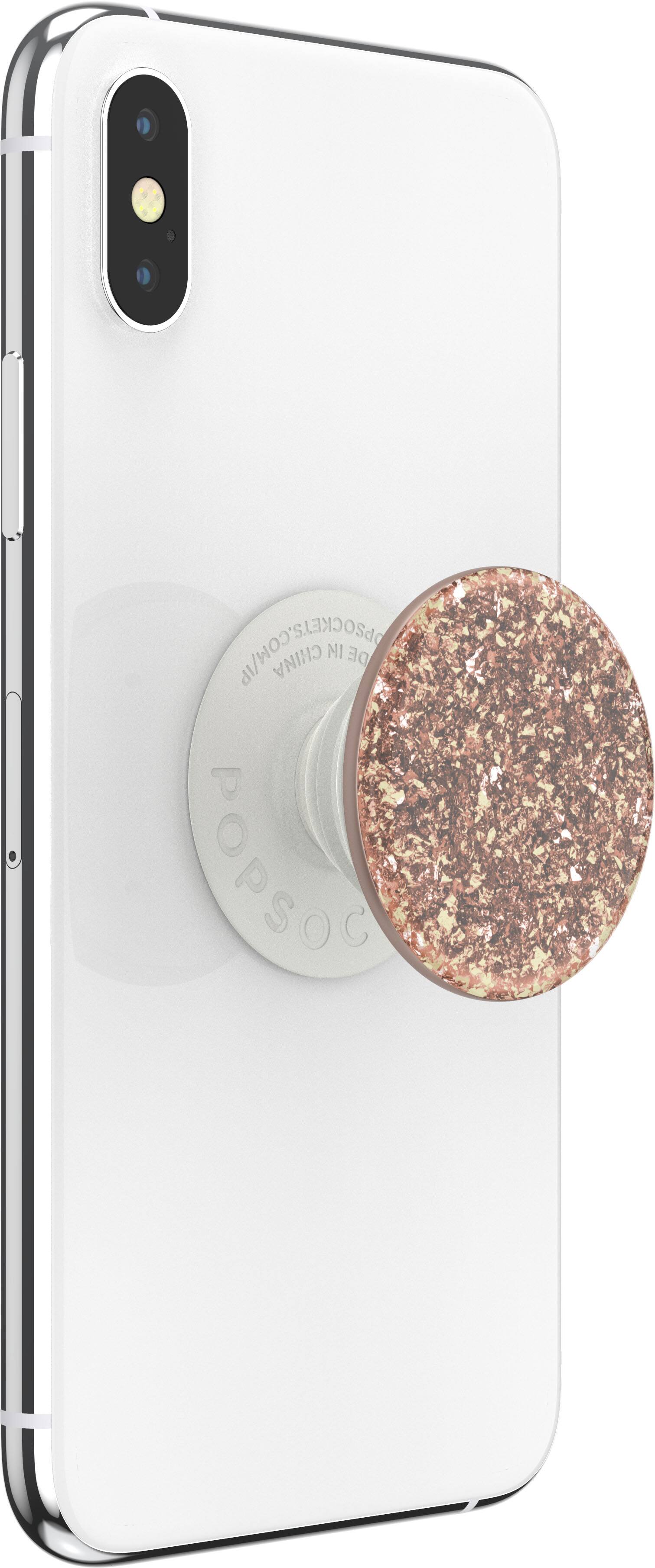 Alt View 13. PopSockets - PopGrip Premium Cell Phone Grip & Stand - Foil Confetti Rose Gold.