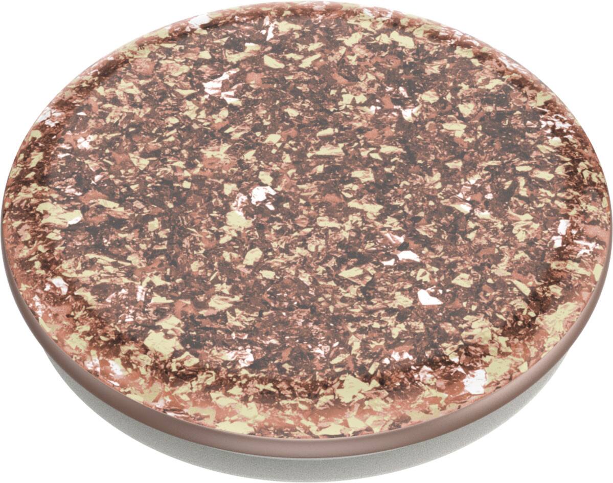 Left. PopSockets - PopGrip Premium Cell Phone Grip & Stand - Foil Confetti Rose Gold.