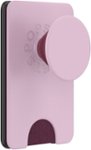 Angle. PopSockets - MagSafe PopWallet+ Cell Phone Wallet & Grip - Blush Pink.