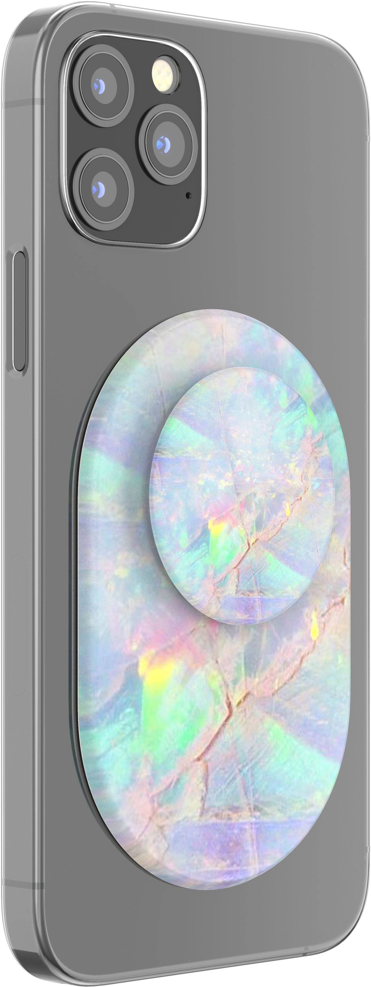 Alt View 11. PopSockets - MagSafe Pill-shape PopGrip Cell Phone Grip & Stand - Opal.