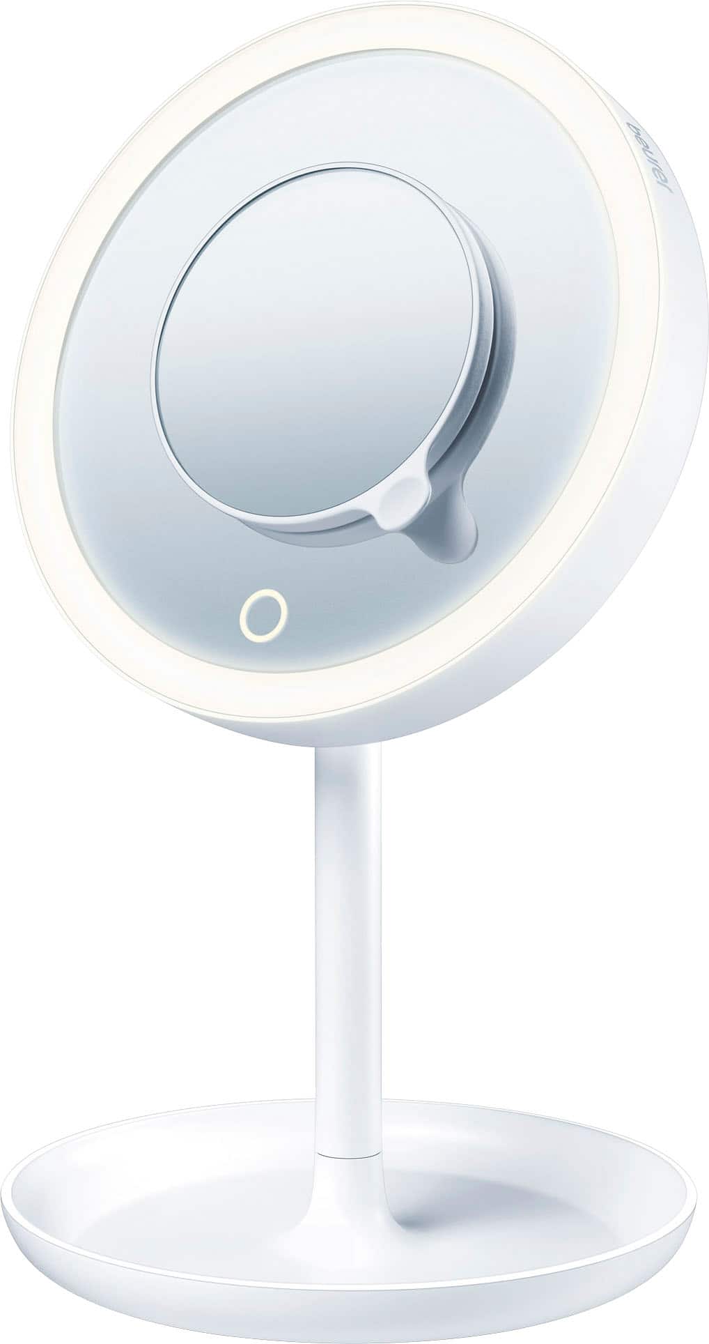 Left. Beurer - Illuminated Cosmetics Mirror - White.
