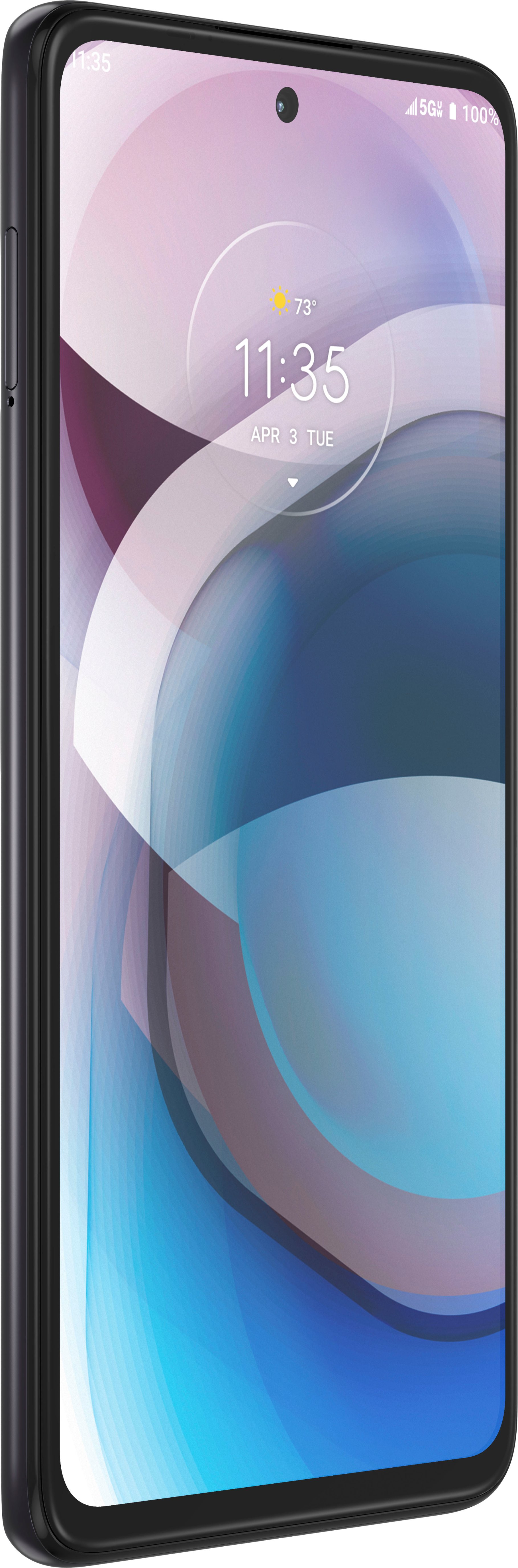 Left View: Motorola - MOTO-CD5012 Expandable Cordless Phone System - Gray/White