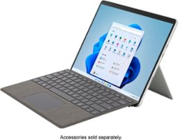 Microsoft - Surface Pro 8 – 13” Touch Screen – Intel Evo Platform Core i7 – 32GB Memory – 1TB SSD – Device Only (Latest Model) - Platinum - Front_Zoom