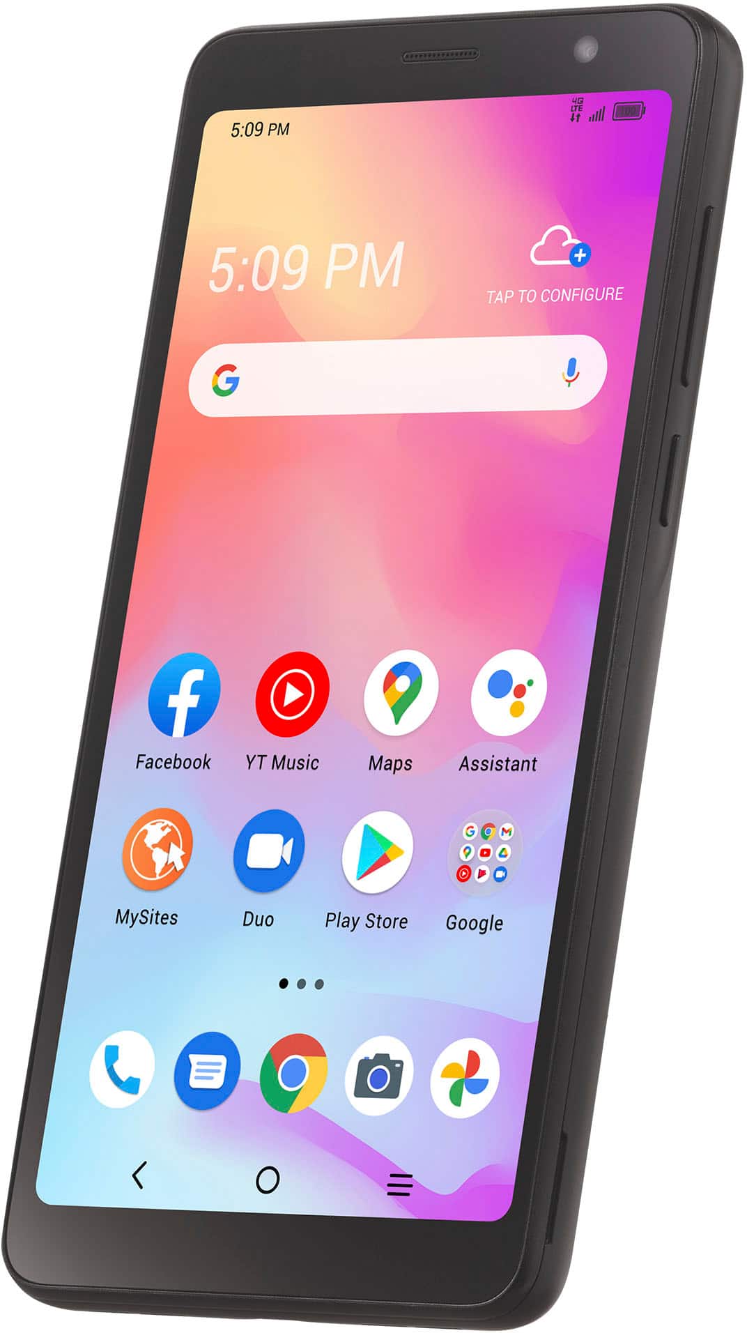 Alt View 1. Tracfone - TCL A3 32GB Prepaid - Black.