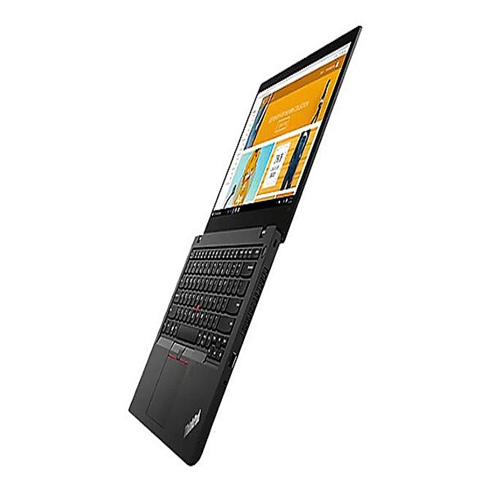 Left View: Lenovo - ThinkPad L14 Gen 2 14" Touch-Screen Laptop - AMD Ryzen 5 PRO 5650U - 16GB Memory - 512GB SSD - Black
