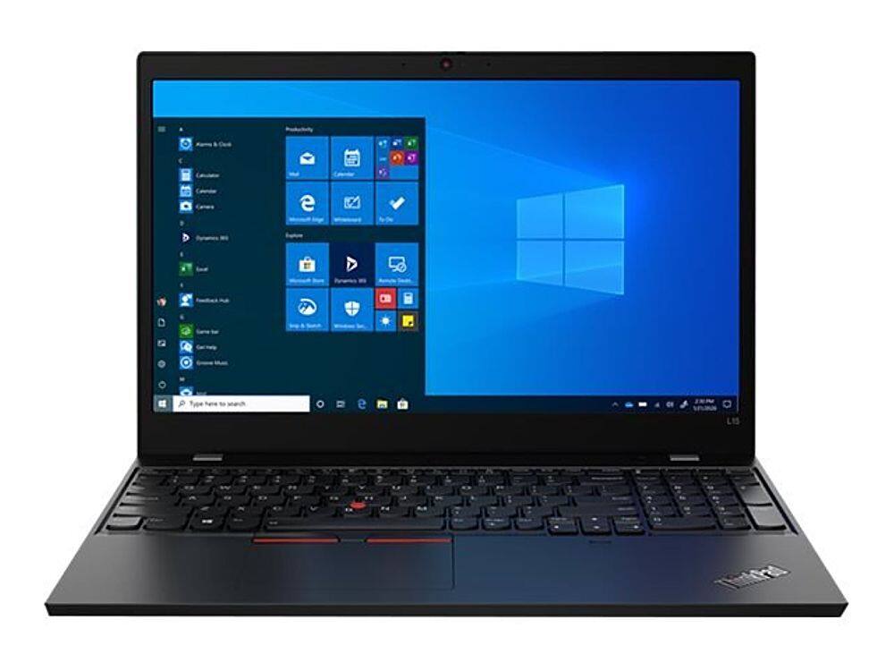 Angle View: 15'' Lenovo ThinkPad L15-G2-Intel core i5-8GB Memory- 256 SSD - Black