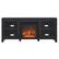 Front. Camden&Wells - Foster Log Fireplace TV Stand for TVs Up to 65" - Charcoal Gray.
