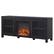 Alt View 13. Camden&Wells - Foster Log Fireplace TV Stand for TVs Up to 65" - Charcoal Gray.