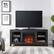 Alt View Zoom 33. Camden&Wells - Foster Log Fireplace TV Stand for TVs Up to 65" - Charcoal Gray.