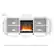 Alt View 11. Camden&Wells - Foster Crystal Fireplace TV Stand for TVs Up to 65" - White.