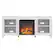 Front. Camden&Wells - Foster Log Fireplace TV Stand for TVs Up to 65" - White.