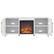 Alt View 14. Camden&Wells - Foster Log Fireplace TV Stand for TVs Up to 65" - White.