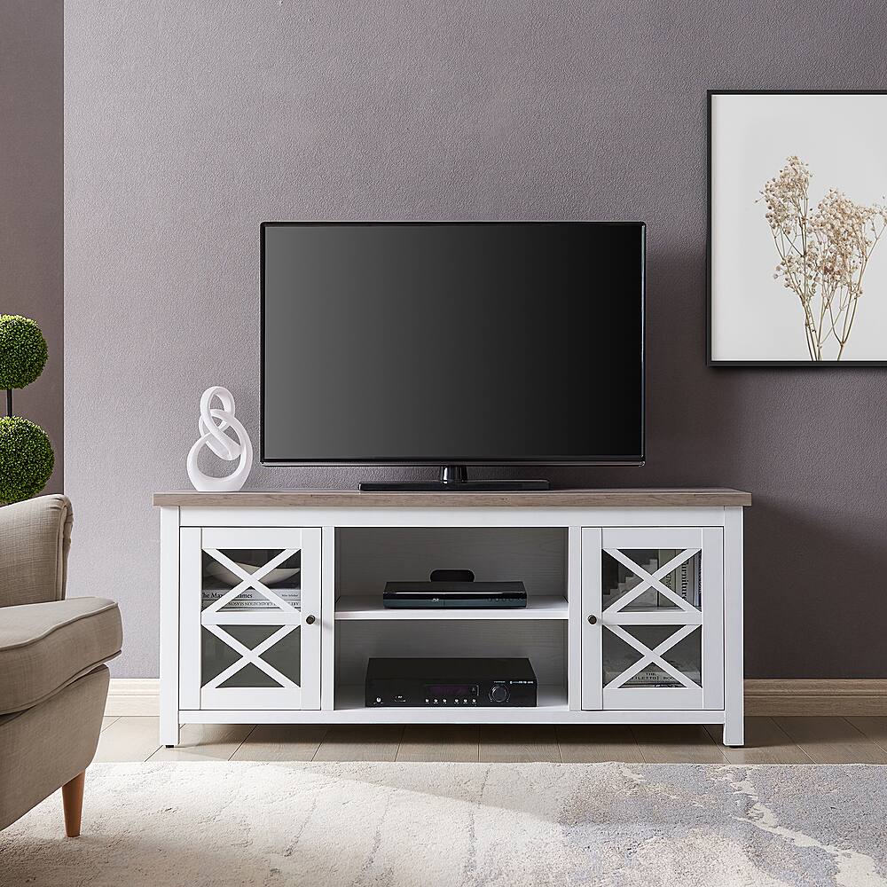 Alt View Zoom 33. Camden&Wells - Colton TV Stand for TVs Up to 65" - White/Gray Oak.