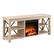Angle Zoom. Camden&Wells - Sawyer Log Fireplace TV Stand for TVs Up to 65" - White Oak.