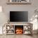 Alt View 14. Camden&Wells - Sawyer Log Fireplace TV Stand for TVs Up to 65" - White Oak.